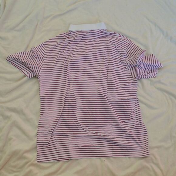 Bobby Jones Red & White Striped Polo Shirt | Sz L - Picture 5 of 5